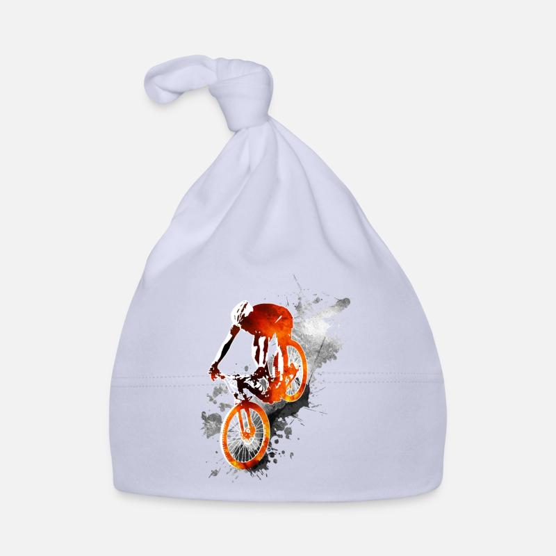 vélo - Bonnet bio Bébé - ciel