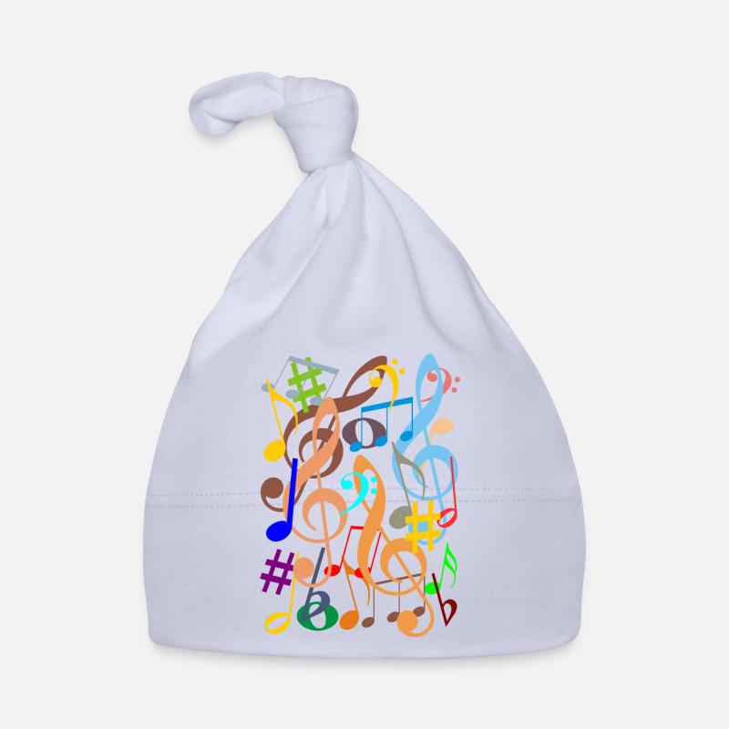 Musical Notes Organic Baby Cap