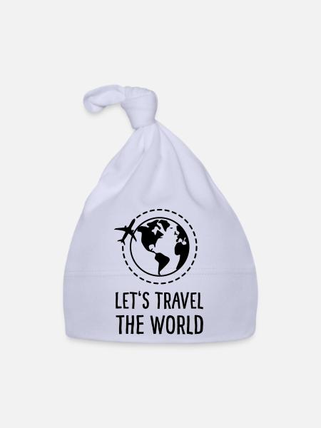 Let's Travel the World - Baby Bio-Mütze - Sky - Vorne