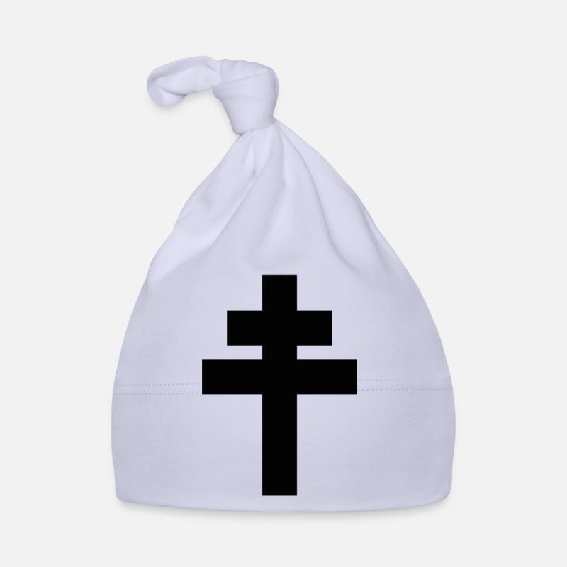 CROIX DE LORRAINE - Bonnet bio Bébé - ciel