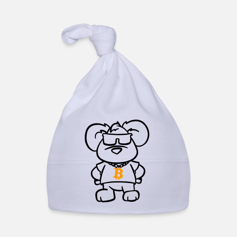 Bitcoin Blockchain Mouse Organic Baby Cap