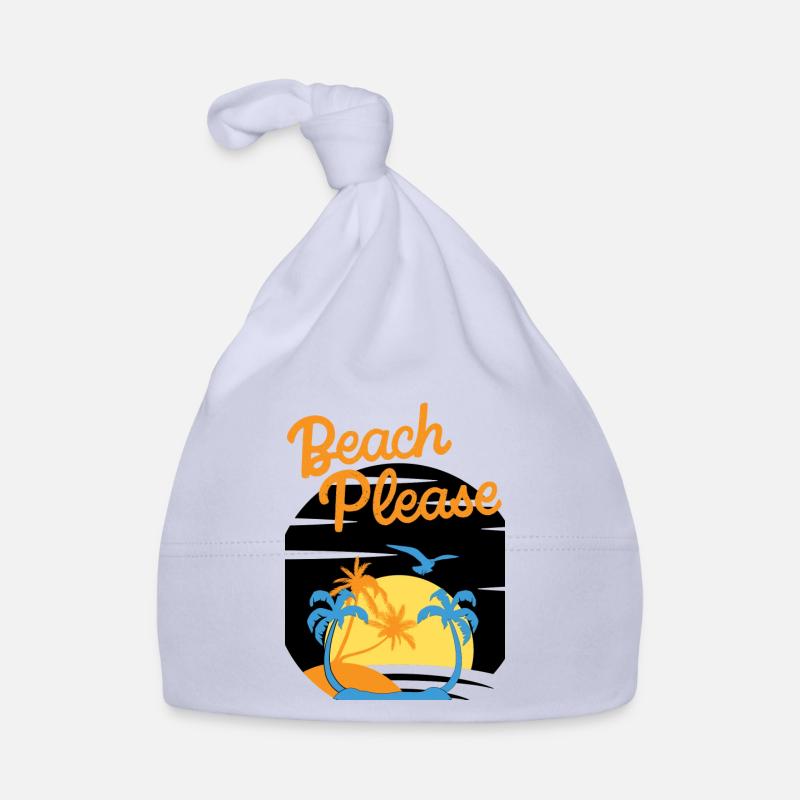Beach Please - Chemise Palm Sunset Bonnet bio Bébé