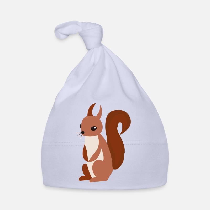 Idée cadeau d’illustration d’écureuil Bonnet bio Bébé