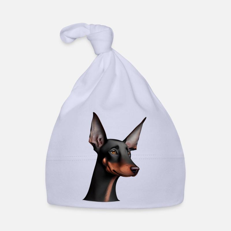 Dobermanntrainer Hund Dobermann Dobermannwelpe Baby Bio-Mütze