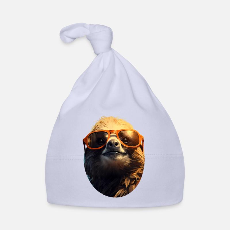 Faultier Baby Bio-Mütze