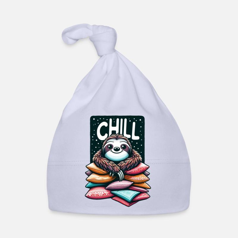 Chill luiaard Bio-muts voor baby's