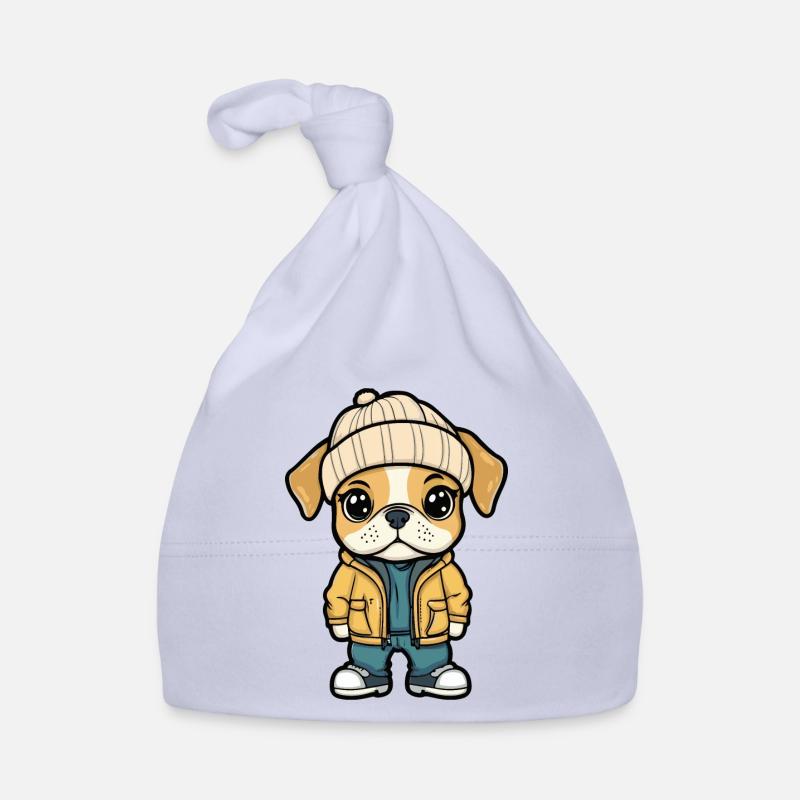 Boxer Chien Élégant Bonnet bio Bébé