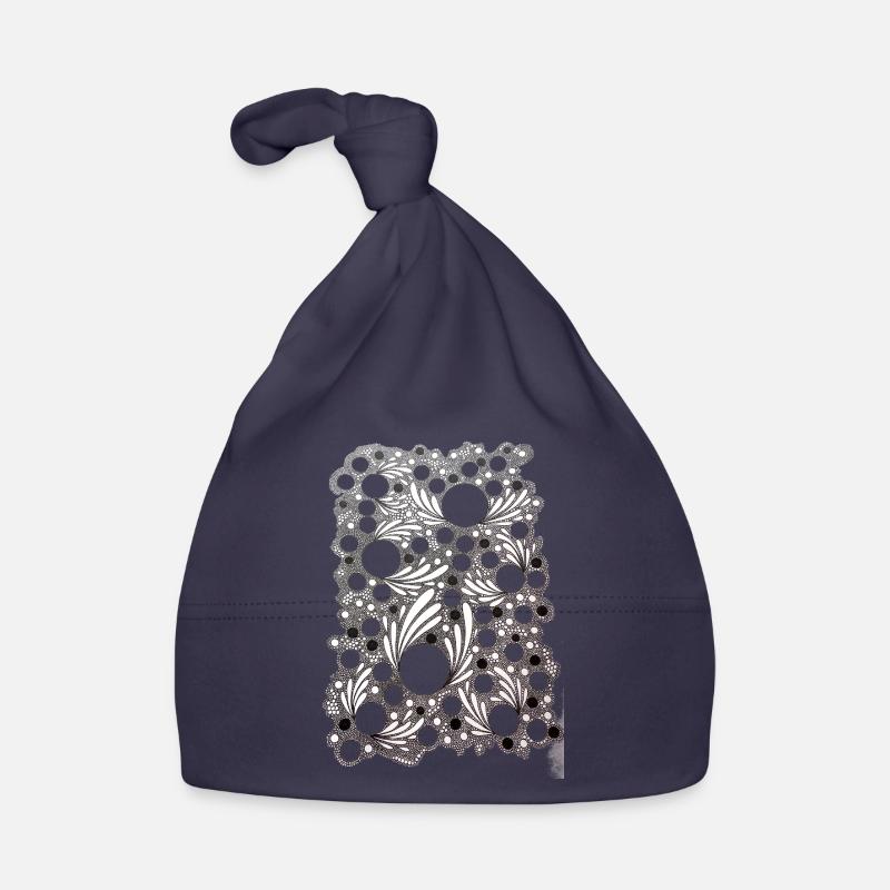 Leaf Blowing Lace Pattern Organic Baby Cap