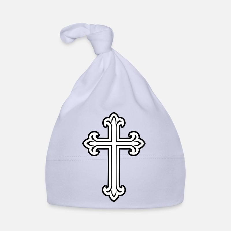 Cross Symbol Christian Organic Baby Cap