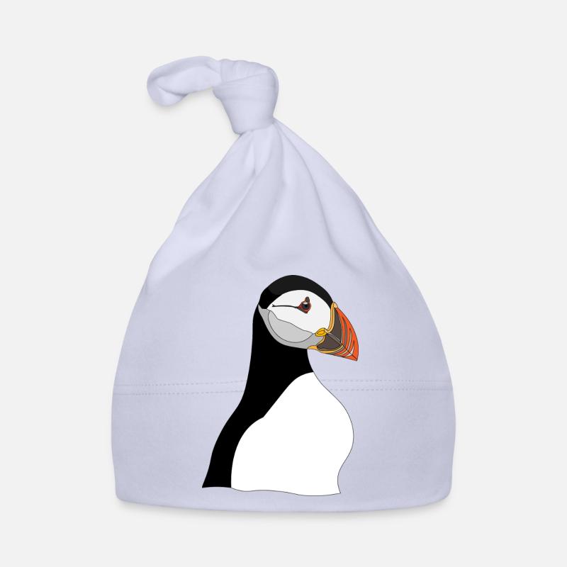 Empreinte de tête de macareux Bonnet bio Bébé