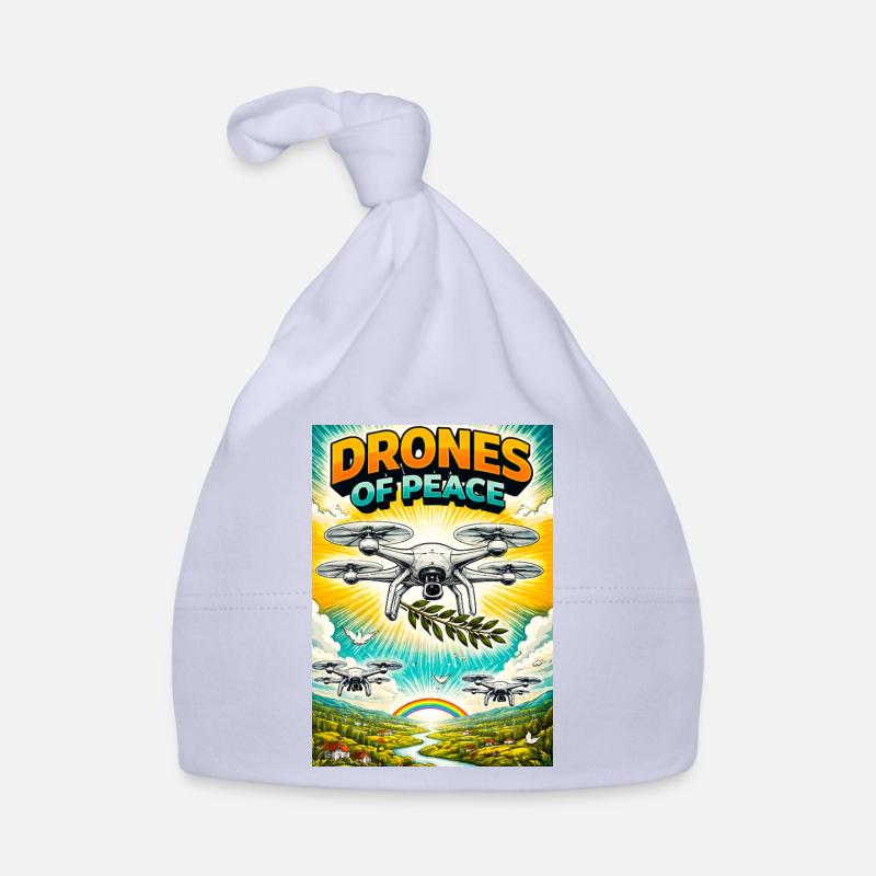 Drones of Peace Olive Flight Organic Baby Cap