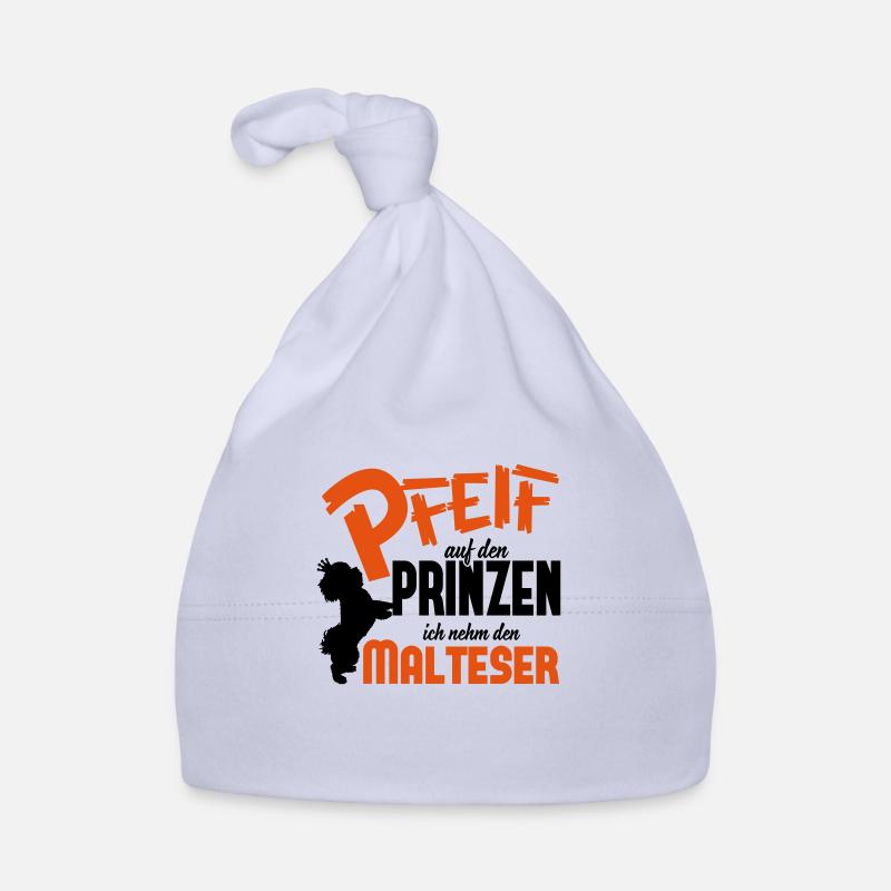 Hundeshirt: Ich nehm den Malteser Baby Bio-Mütze