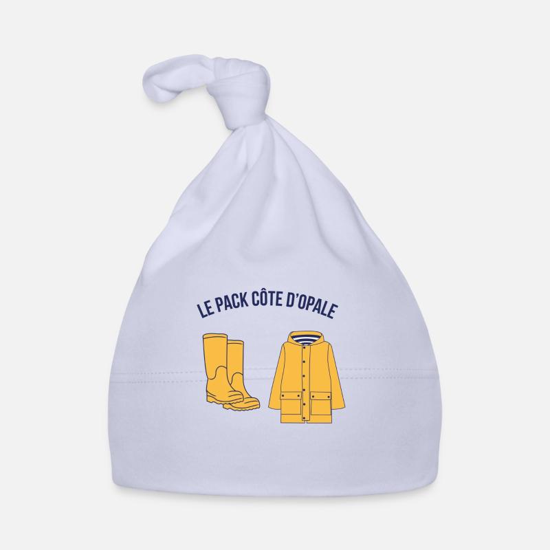 PACK COTE D OPALE - Bonnet bio Bébé - ciel