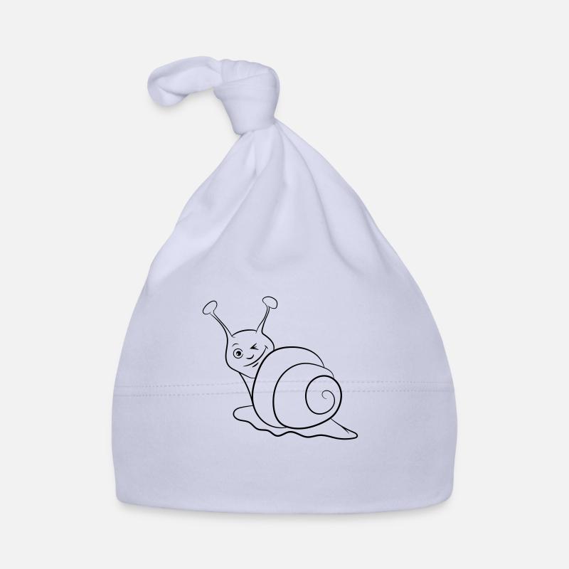 Escargot drôle clin d’oeil Bonnet bio Bébé