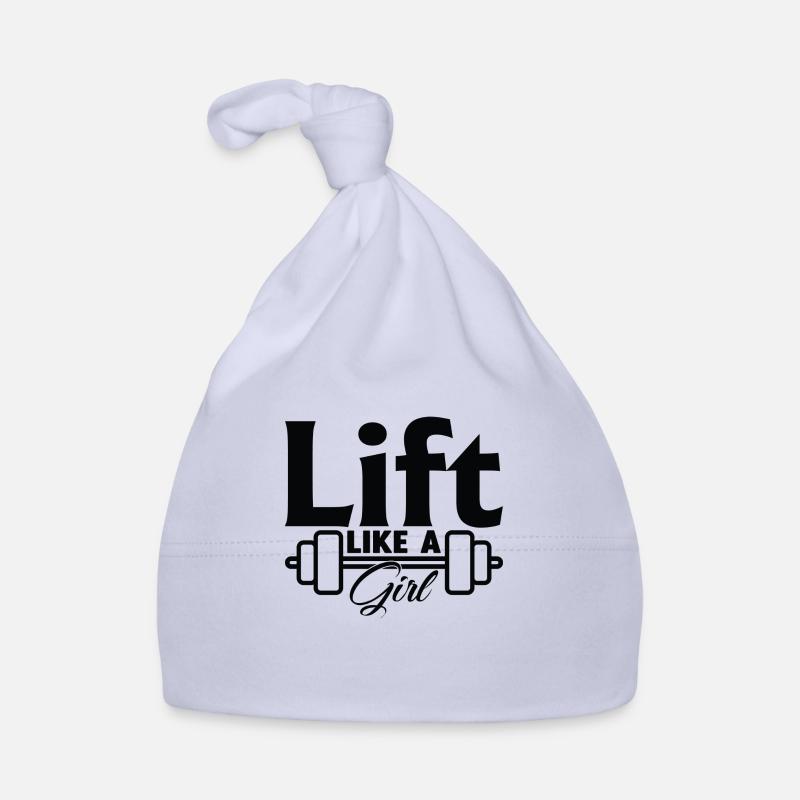 Heben wie ein Mädchen Baby Bio-Mütze