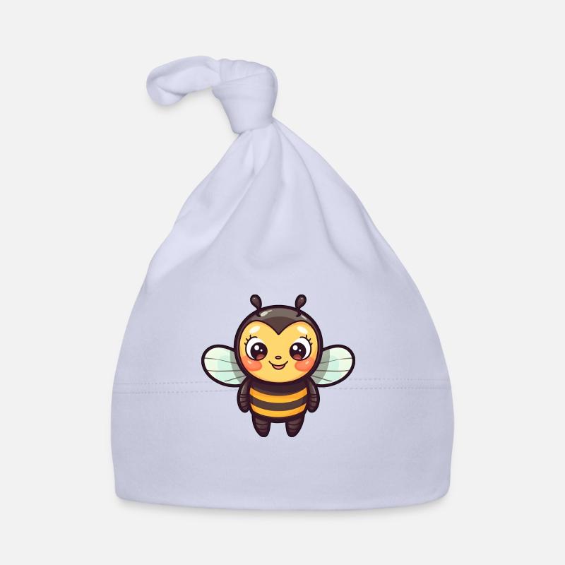 Small, cute bee in comic style Organic Baby Cap