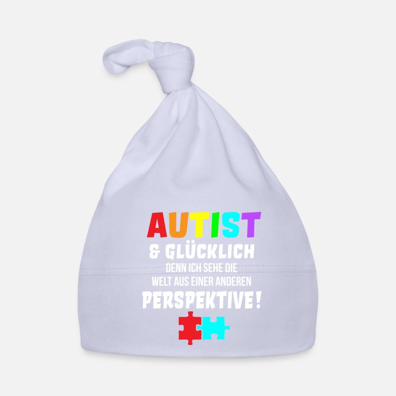 Autist Autismus Spruch süß Asperger Geschenkidee Baby Bio-Mütze