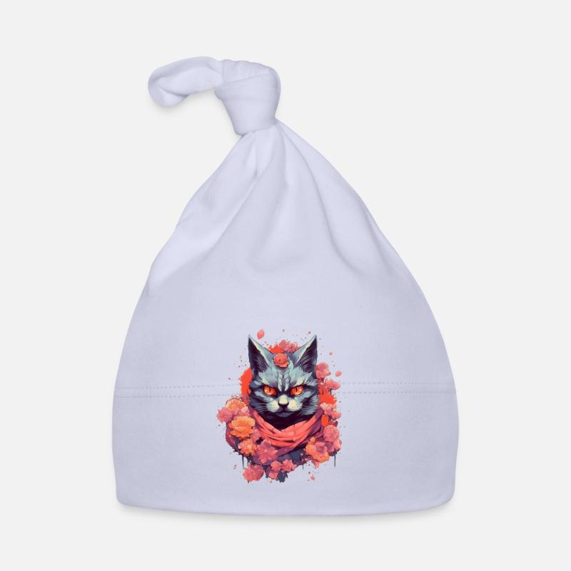 Verrückte Katze Baby Bio-Mütze