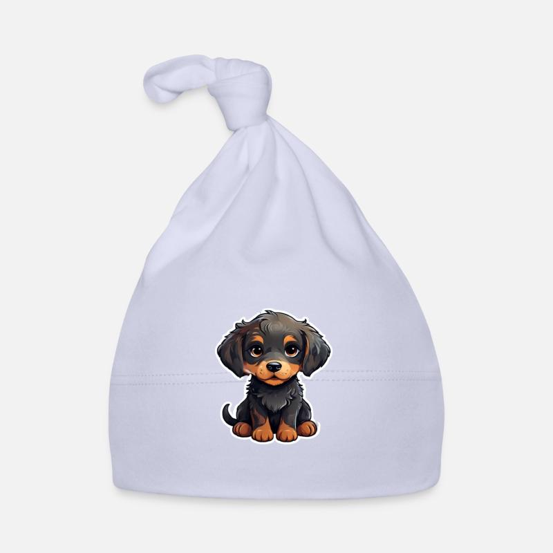 Petit chiot mignon Bonnet bio Bébé