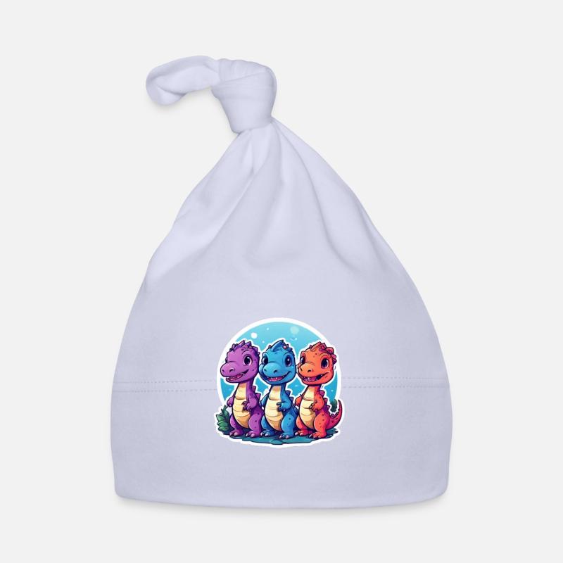 Drei Dino-Freunde Baby Bio-Mütze