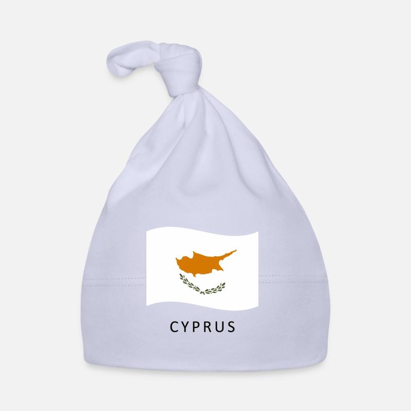 Drapeau Chypre - Cyprus flag Bonnet bio Bébé