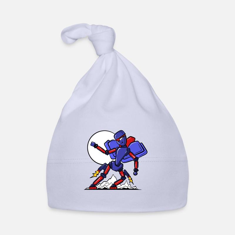 Robot on the go Organic Baby Cap