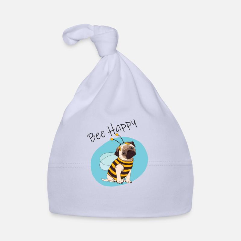 Dog Pug Bee Bee Pug Dog Organic Baby Cap
