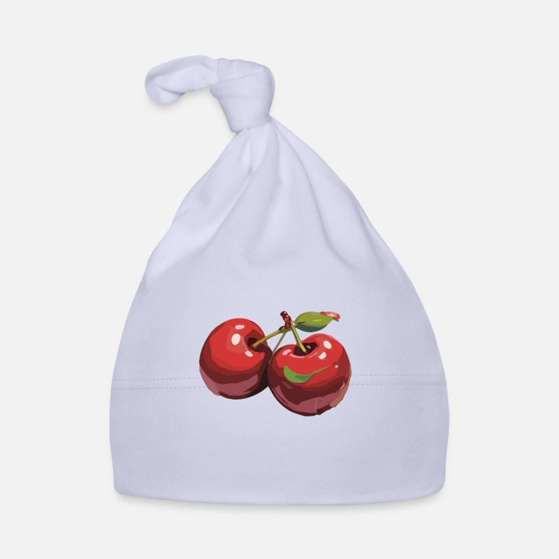Red Cherry Cherries Cherries Cherry Organic Baby Cap