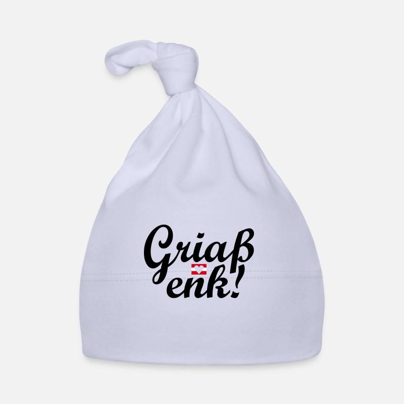 Dialecte autrichien Griaß enk ! Bonnet bio Bébé