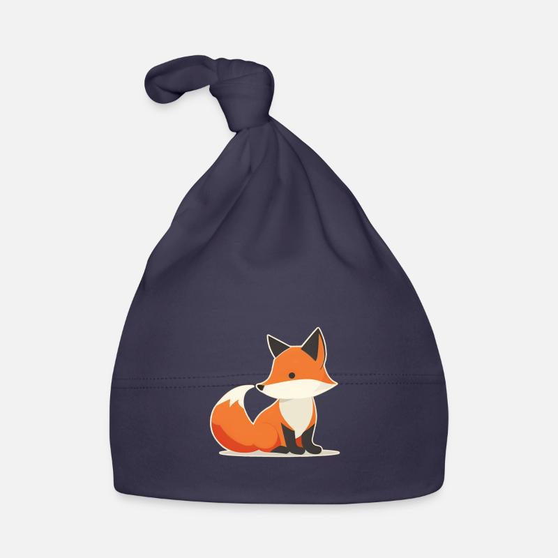 Cute Fox Logo, Fox Drawing Organic Baby Cap