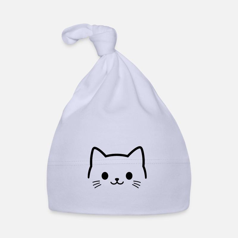 Cat Face, Cat Head, Cute Muzzle Organic Baby Cap