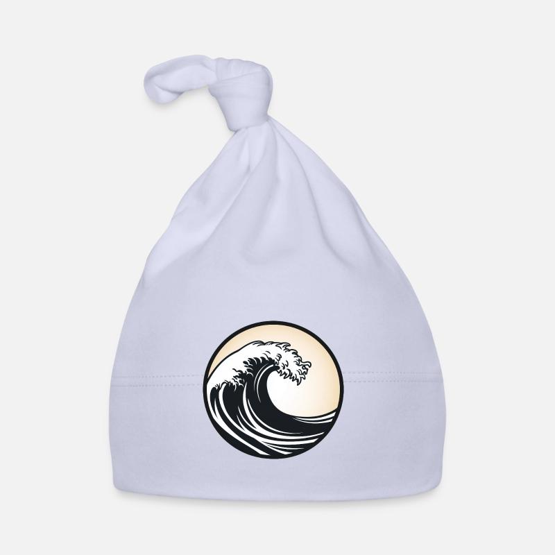 Surfer Geschenk, Surf Fan, große Welle Baby Bio-Mütze