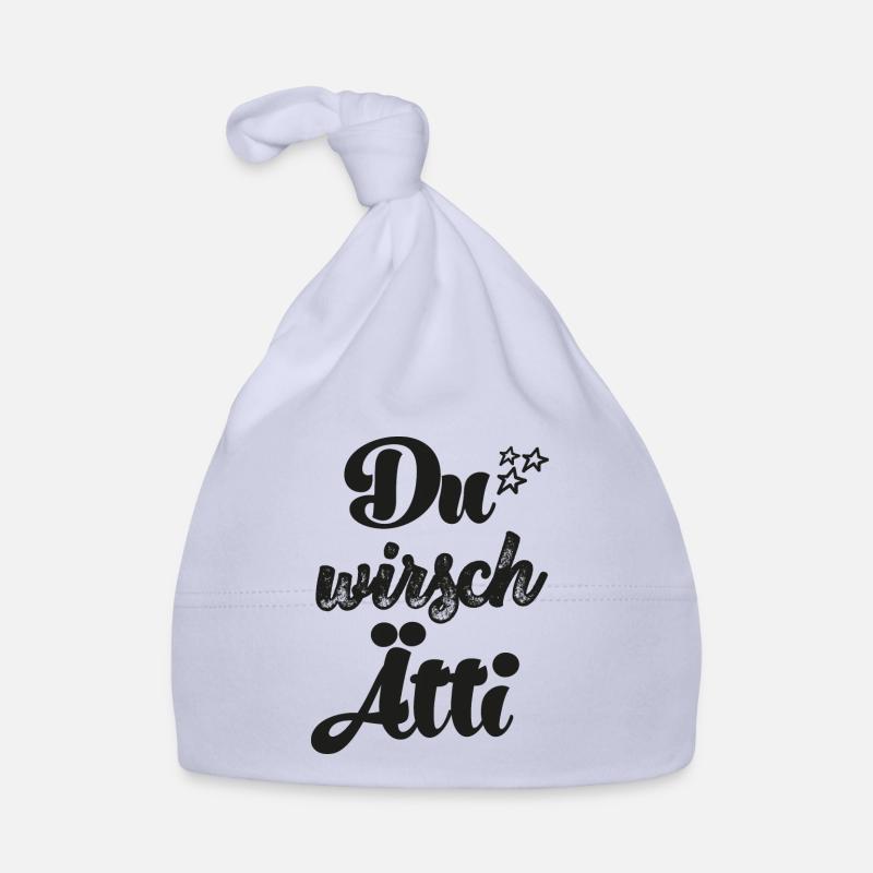 Du wirsch Ätti Hallo Opa Schweiz Schweizer Opa Baby Bio-Mütze