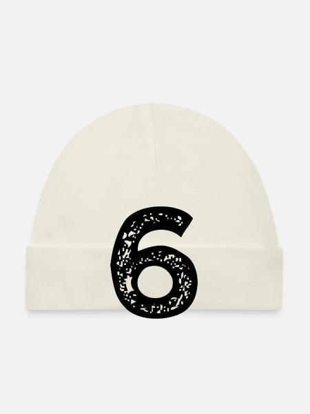 Maillot numéro 6 - Bonnet bio Bébé - ciel - Devant