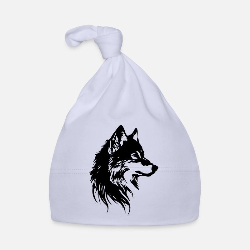 Wolf Head Animal Organic Baby Cap