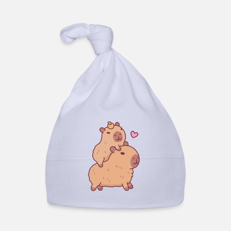 Mignon bébé capybara faisant du stop Bonnet bio Bébé