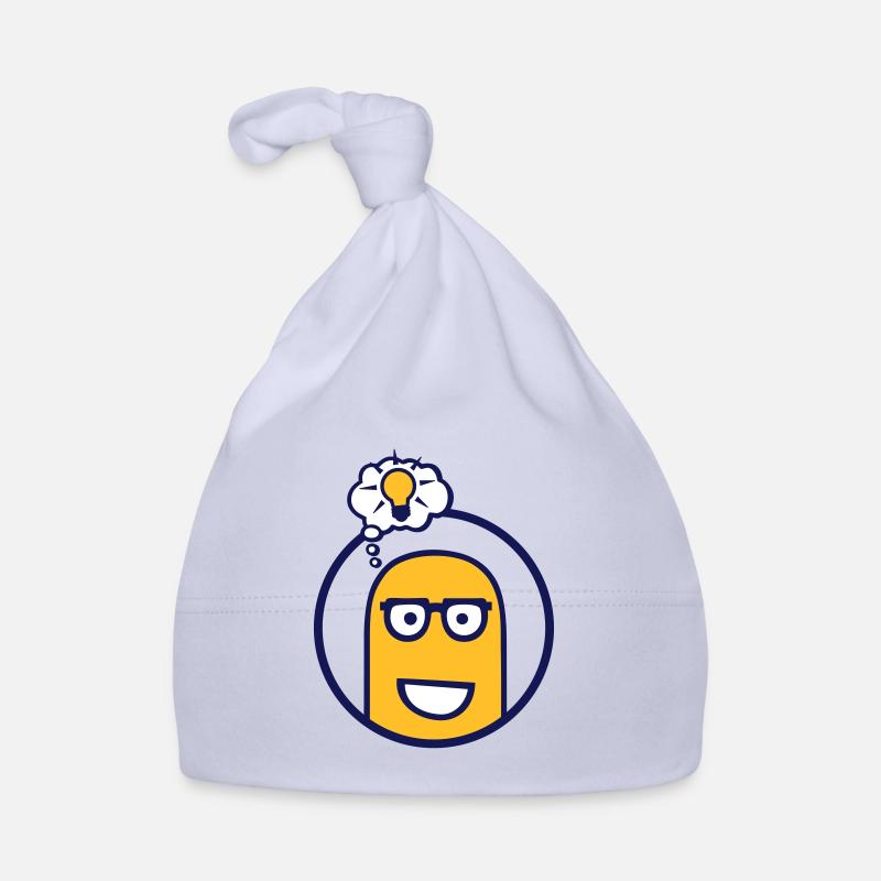 Cute Comic Character (Glasses, Circle) Organic Baby Cap