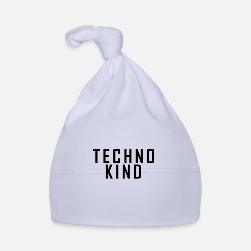 Techno Kind schwarz - Baby Bio-Mütze - Sky