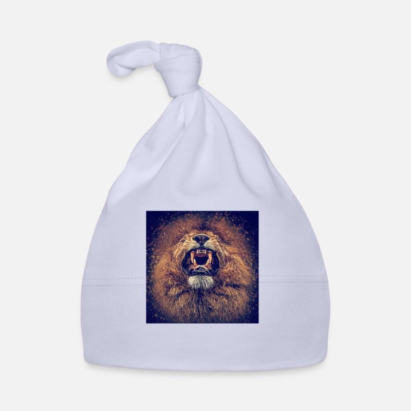 Löwe brüllt Organic Baby Cap