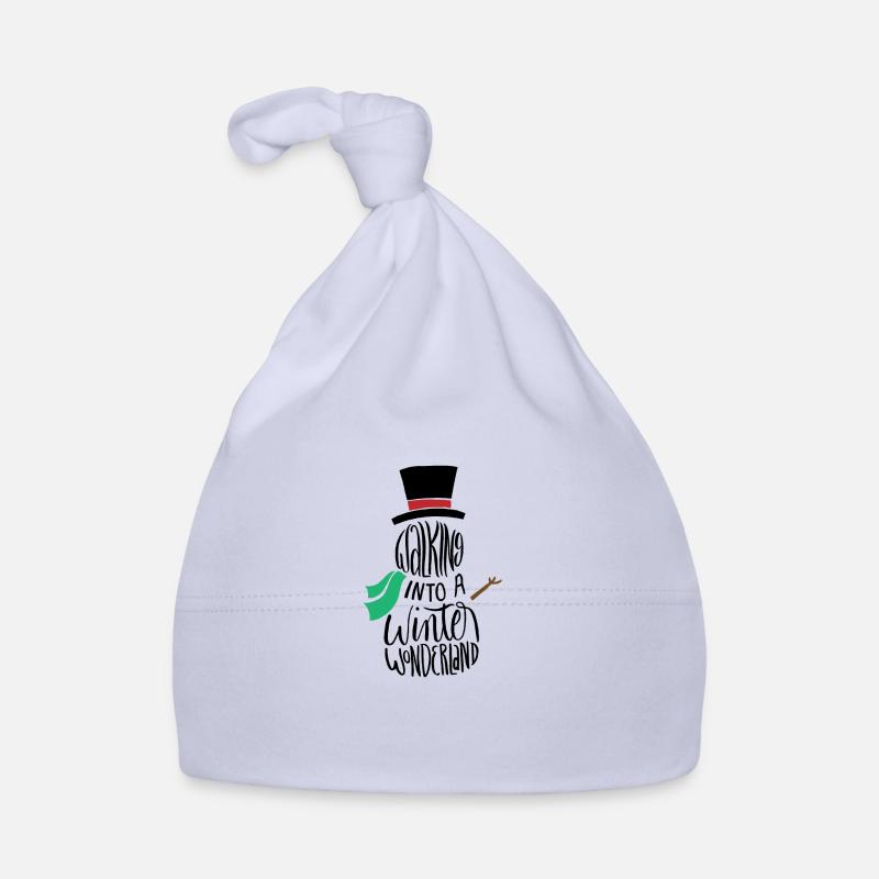 Schneemann Winter Kalt Schnee Geschenk Mr. Snow Baby Bio-Mütze