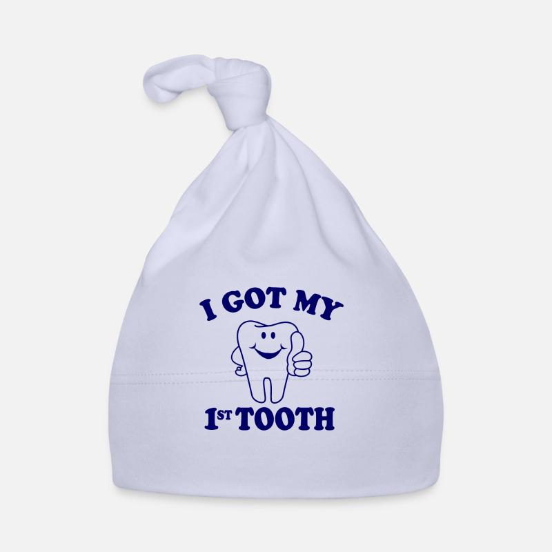first tooth Baby Bio-Mütze