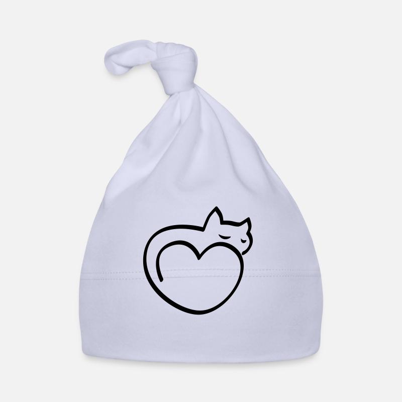 Cœur pour chats Bonnet bio Bébé