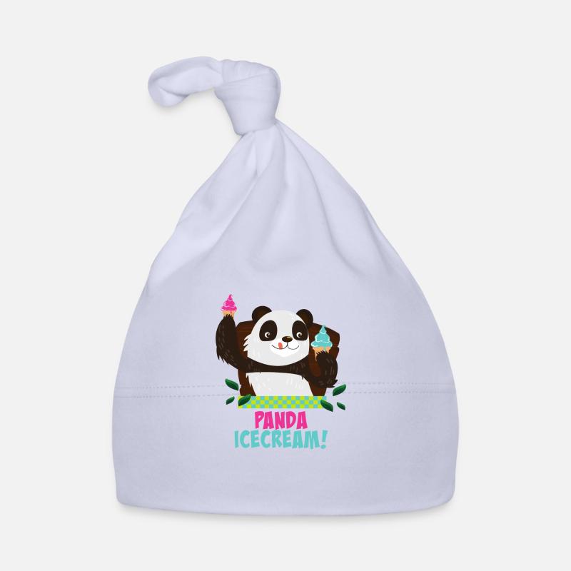 Panda avec glace Bonnet bio Bébé