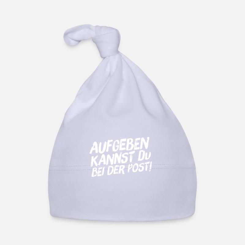 Aufgeben kannst Du bei der Post Baby Bio-Mütze