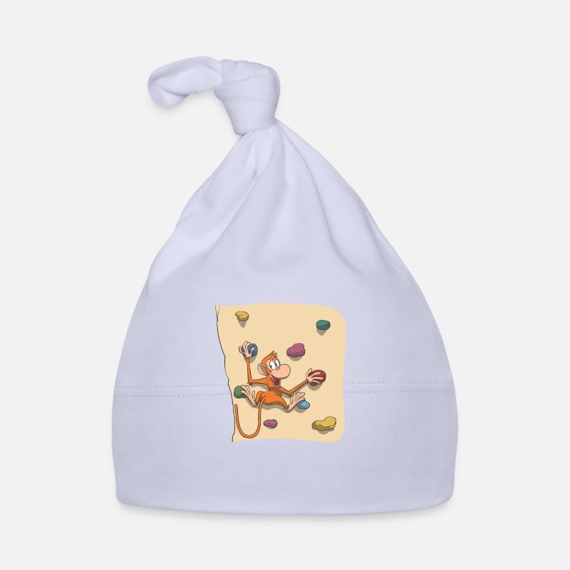 Affe beim Bouldern Baby Bio-Mütze
