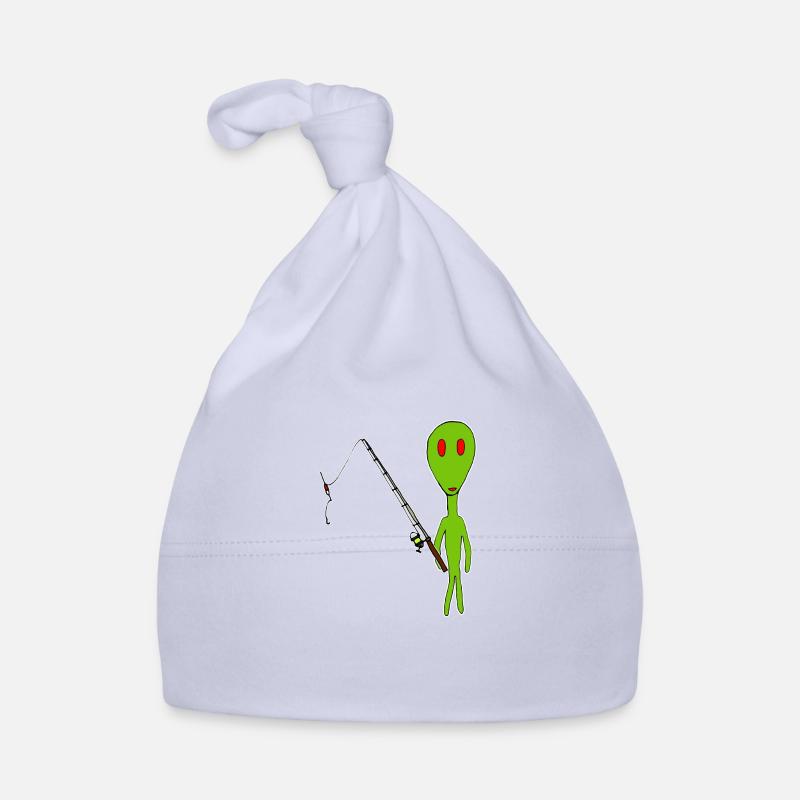Alien drôle avec itinéraire de pêche Bonnet bio Bébé