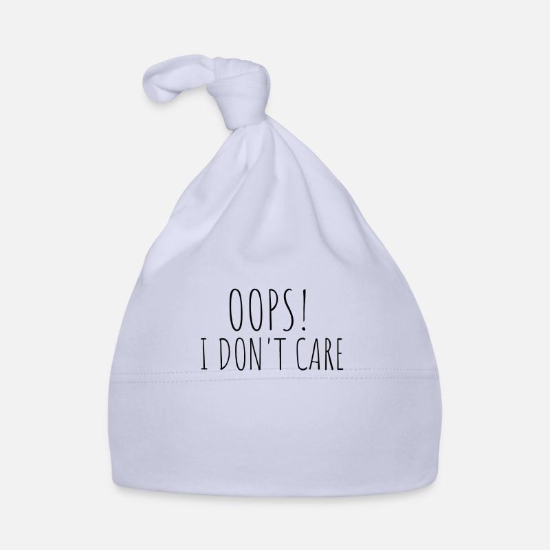 Oops! je ne m'inquiète pas Bonnet bio Bébé