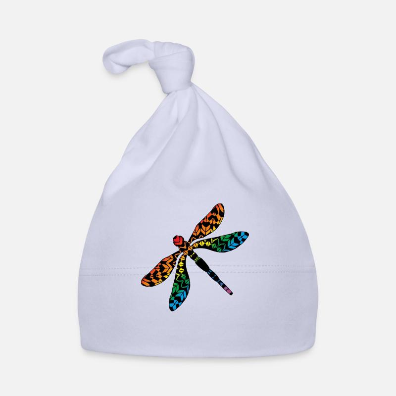 Libellule - Bonnet bio Bébé - ciel