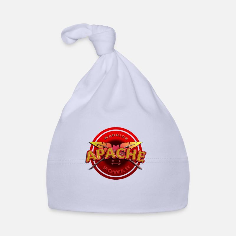 apache warrior power - Organic Baby Cap - sky