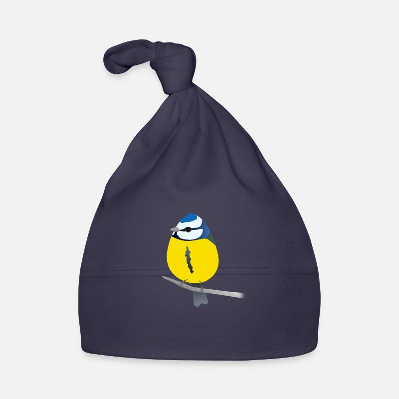 Cute blue Organic Baby Cap